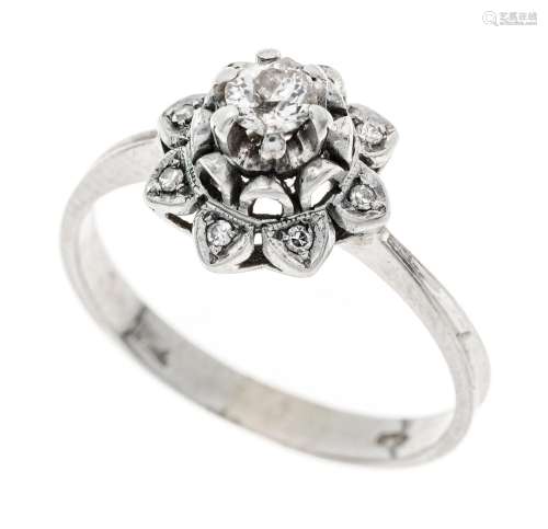 Old-cut diamond ring WG 750/00