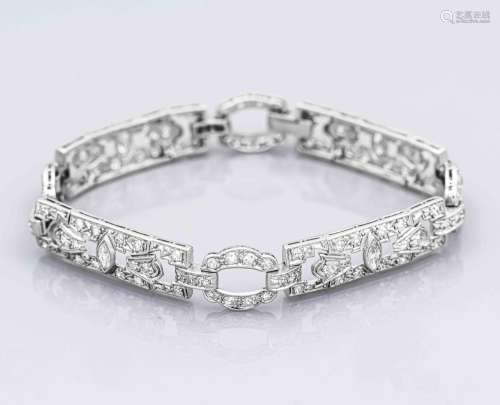 Art Deco diamond bracelet plat