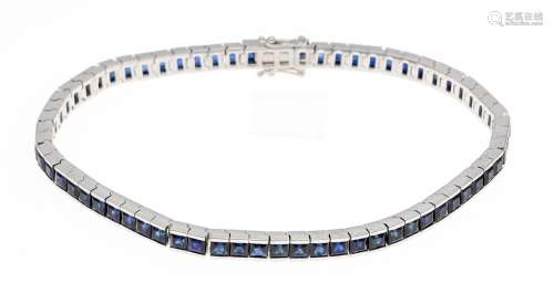 Sapphire riviére bracelet WG 7