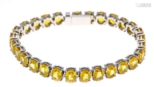 sapphire bracelet WG 750/000 w