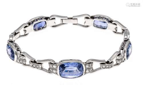 Sapphire diamond bracelet WG 5