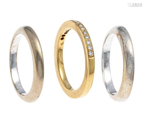 Set of 3 rings GG/WG 750/000 G