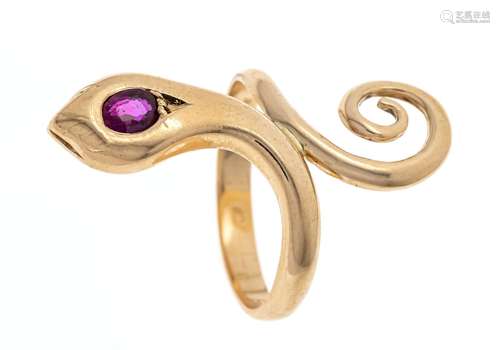 Ruby snake ring RG 585/000 wit