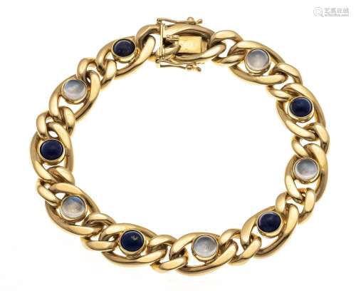 Lapis lazuli moonstone bracele