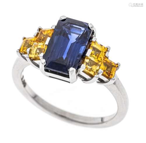 Sapphire ring WG 750/000 with