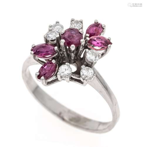 Ruby-brilliant ring WG 585/000