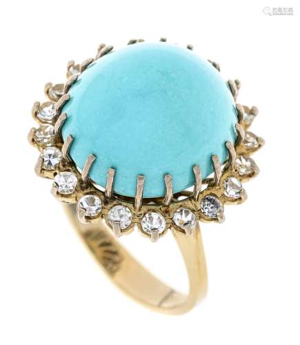 Turquoise-topaz ring WG 750/00
