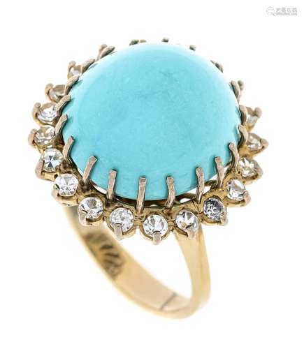 Turquoise-topaz ring WG 750/00