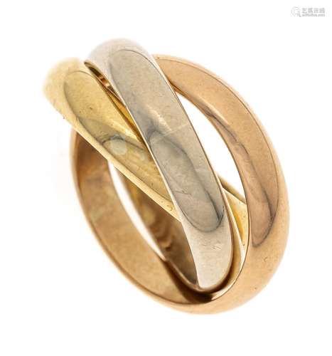 Cartier trinity ring RG/GG/WG