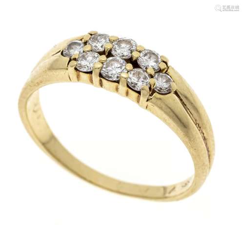 Diamond ring GG/WG 585/000 wit