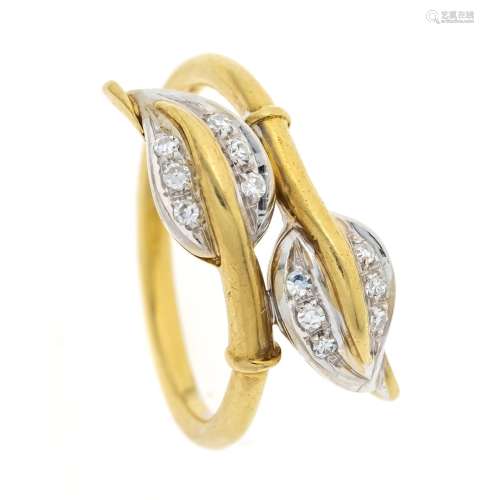 Diamond ring GG/WG 750/000 wit