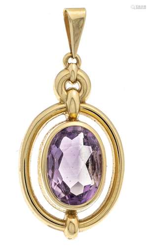 Amethyst pendant GG 585/000 wi