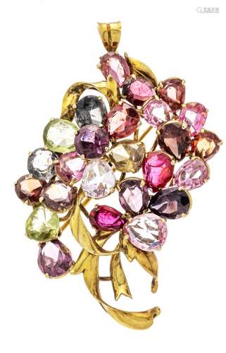 Multicolor brooch GG 585/000 w