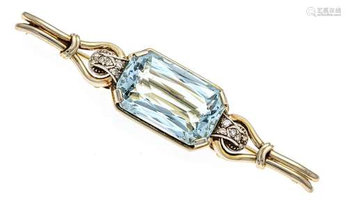 Art deco brooch GG 585/000 wit