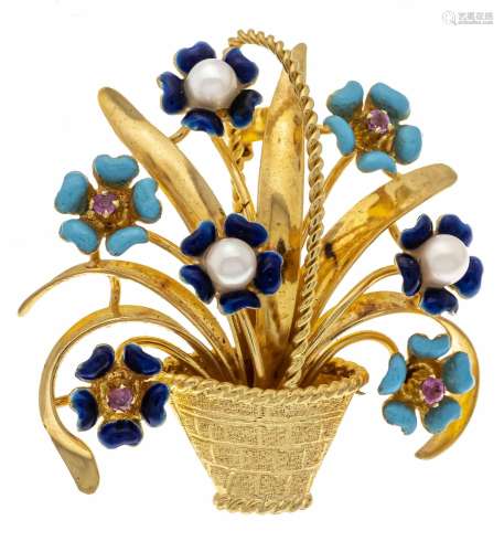 Flower basket brooch GG 750/00