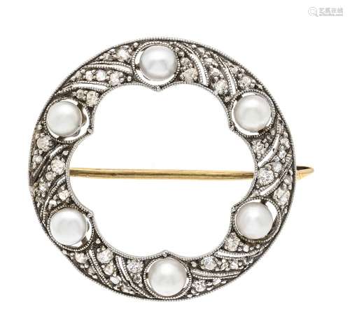 Art Deco ring brooch platinum