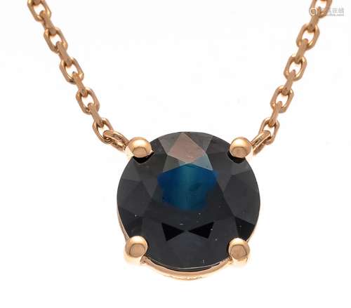 Sapphire solitaire necklace RG