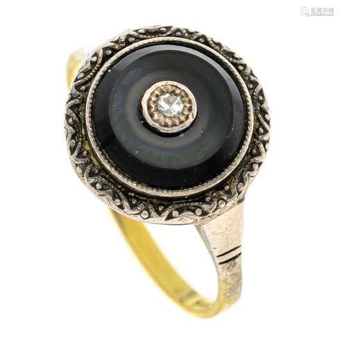 Onyx diamond ring GG 585/000 a