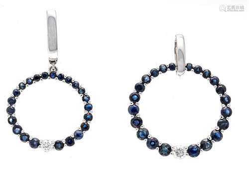 2-piece sapphire diamond set W