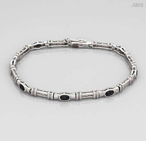 Sapphire diamond bracelet WG 3