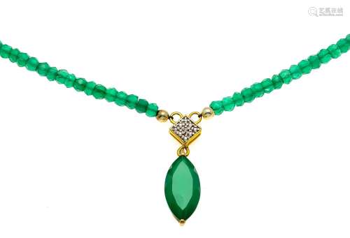 Emerald necklace GG/WG 375/000
