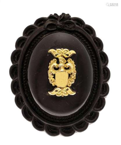 Medallion brooch/pendant silve