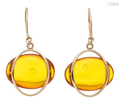 Amber earrings RG 585/000 each