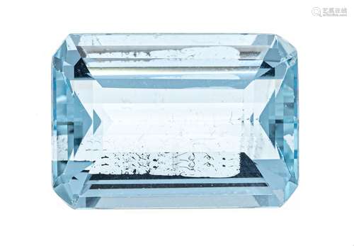 Aquamarine 14.47 ct, emerald c