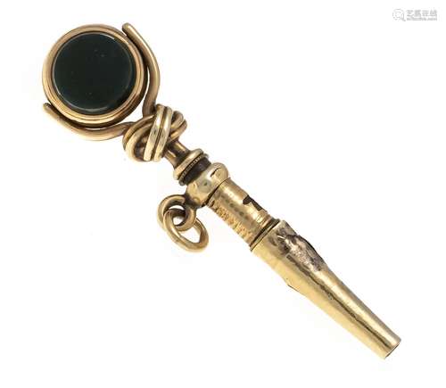 Pocket watch key, in the head