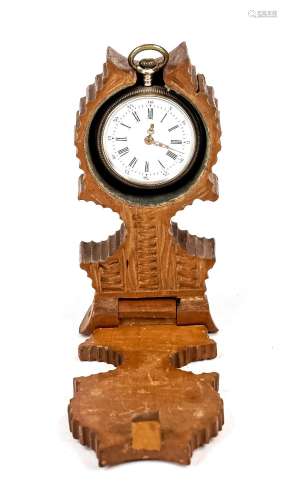 Watch display carved wood, for