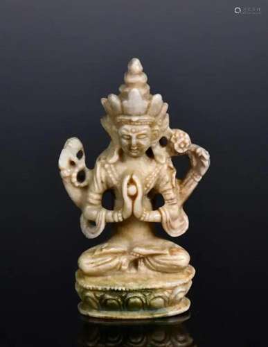 A Miniature GuanYin Statue Ming Style