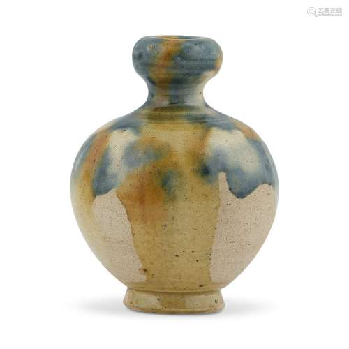 唐 三彩蓝斑小瓶TANG DYNASTY (618-907)