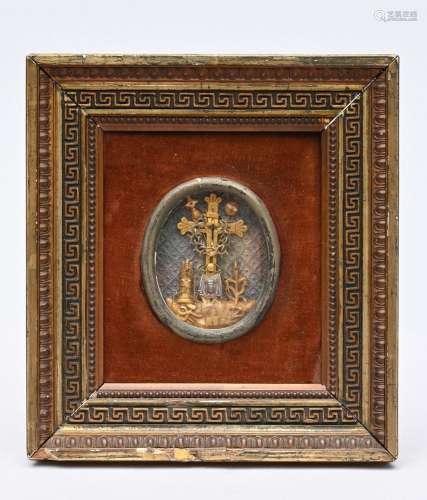 Relic 'Holy Cross', sealed (relic 8x6.5cm)