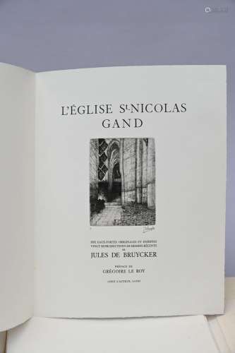 Jules De Bruycker: book 'Èglise Saint-Nicolas' (46x37cm)