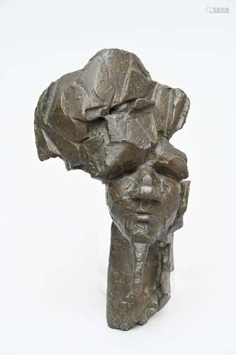 Luc Verschueren: bronze sculpture 'Pharaoh' (32x18cm)