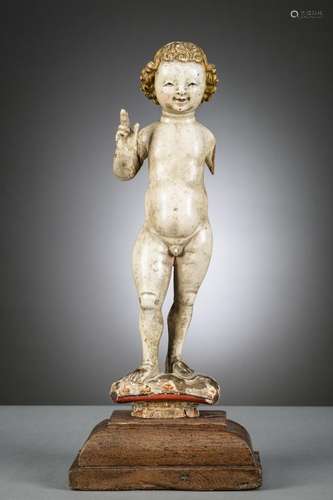 Polychrome statue of Christ child, Mechelen 16th century (h3...