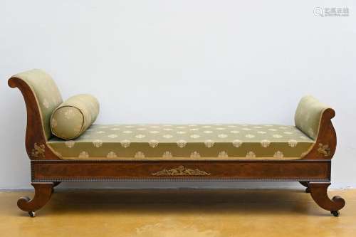Meridian sofa in mahogany, Charles X (81x190x60cm)
