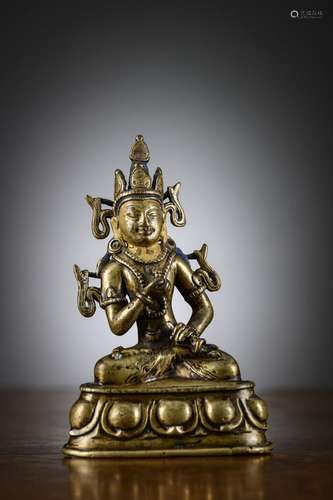 Early Buddhist statue 'Vajrasattva', Tibet 12th - 13th centu...