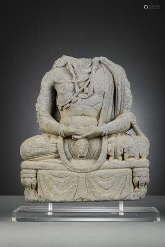 A schist torso of a Bodhisattva, Gandhara 3rd - 5th century ...