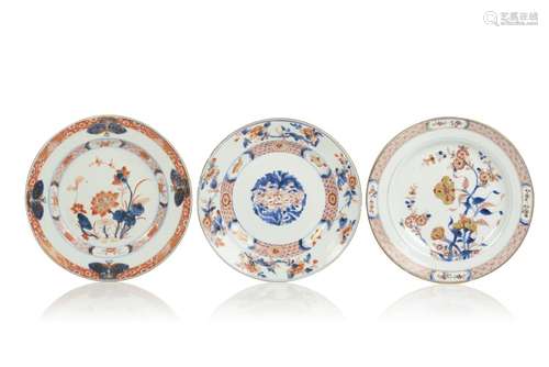 A group of five Imari plates