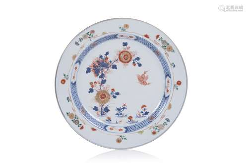 A large "Imari-Verte" plate