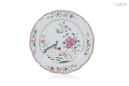 A large "peacock" plate