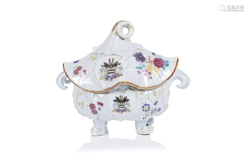 An armorial tureen and cover