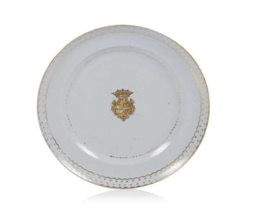 An armorial plate