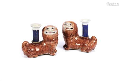 A pair of candlestands