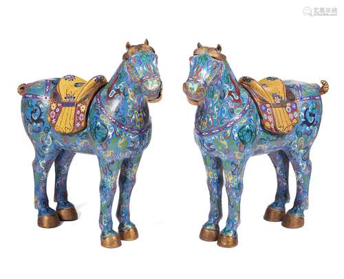 A pair of horses