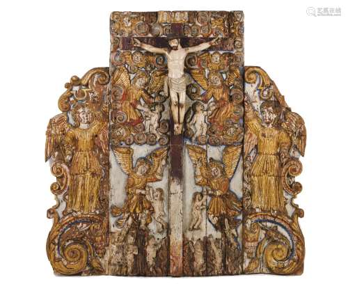 An important "Crucified Christ" altarpiece
