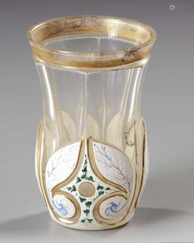 A BOHEMIAN CUT GLASS GOBLET, MADE FOR THE EASTERN MARKET, CI...