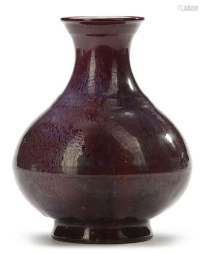 A CHINESE FLAMBE-GLAZED VASE, 19TH CENTURY