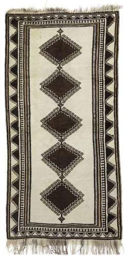 A PERSIAN GABBEH OLD GHASHGHAI CARPET. , FIRST HALF 20TH CEN...